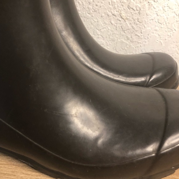 Authentic Coach Size 6 Knee High Rubber Jacquard Boots - Picture 14 of 16